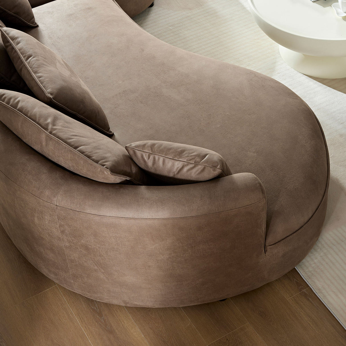 128.74 Inch Modern Sectional Curved Sofa Couch