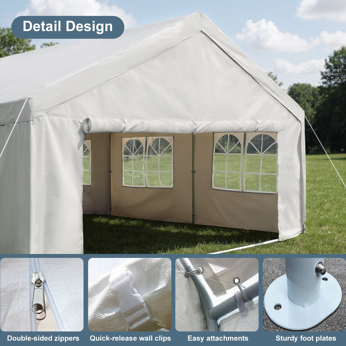 20'x40' Carport Canopy Party Tent