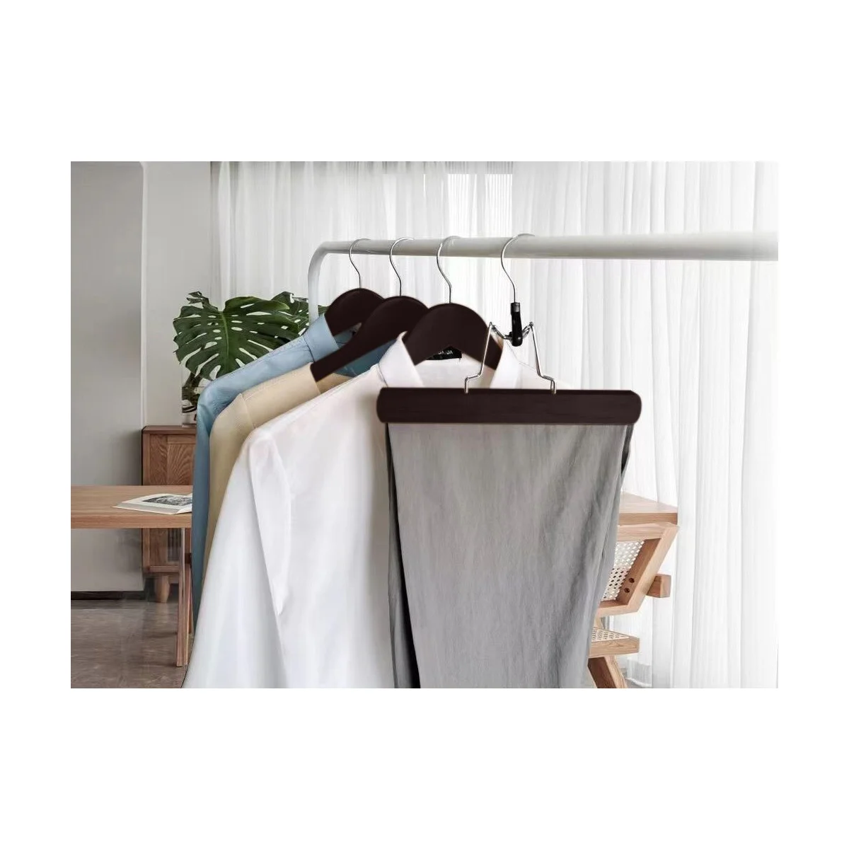 Set of 6 Trouser Clamp Hangers