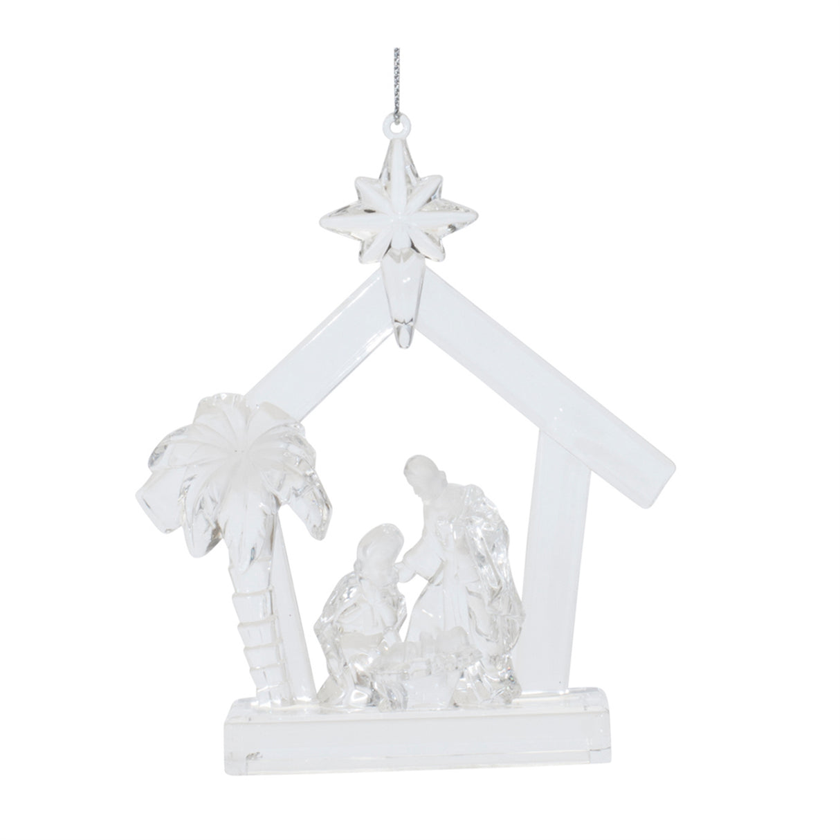 Clear-Acrylic-Nativity-Ornament-(Set-of-4)-Christmas-Ornaments