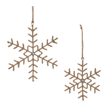 Jute-Wrapped-Metal-Snowflake-Oranment-(Set-of-6)-Christmas-Ornaments