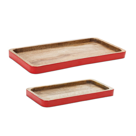 Red-Trimmed-Wooden-Tray-(Set-of-2)-Serving-Trays