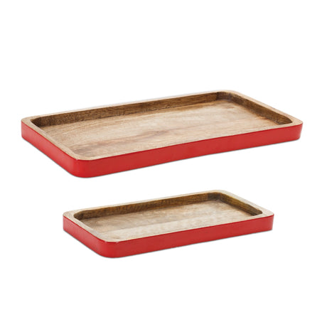 Red-Trimmed-Wooden-Tray-(Set-of-2)-Serving-Trays