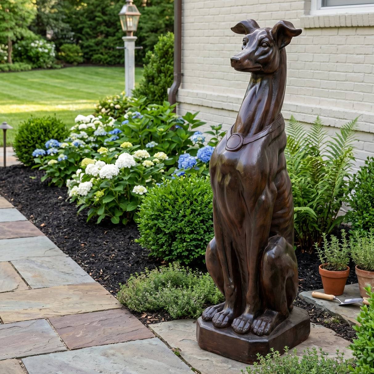 Greyhound Dog Statue