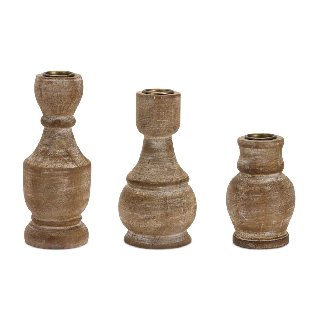 Fir-Wood-Taper-Candle-Holder-(Set-of-2)-Candle-Holders