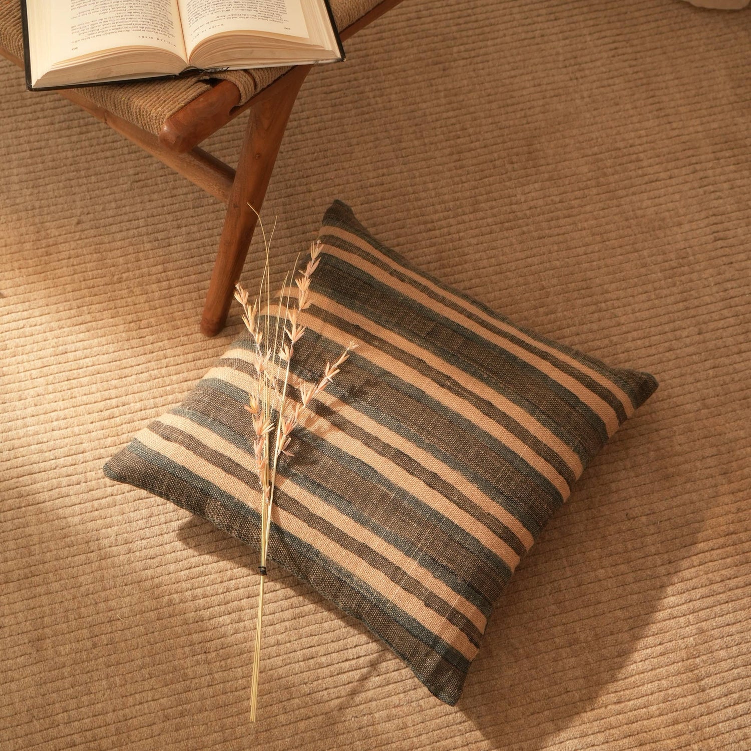 The-Handcrafted-Striped-Cotton-Pillow-Throw-Pillows