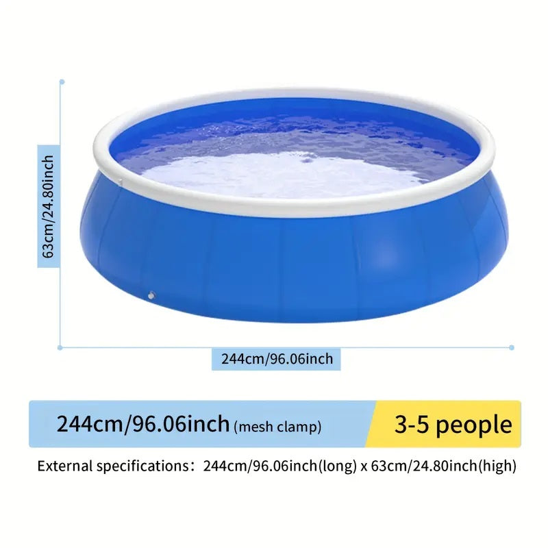 Inflatable Swimming Pool 244" x 63" Butterfly Design