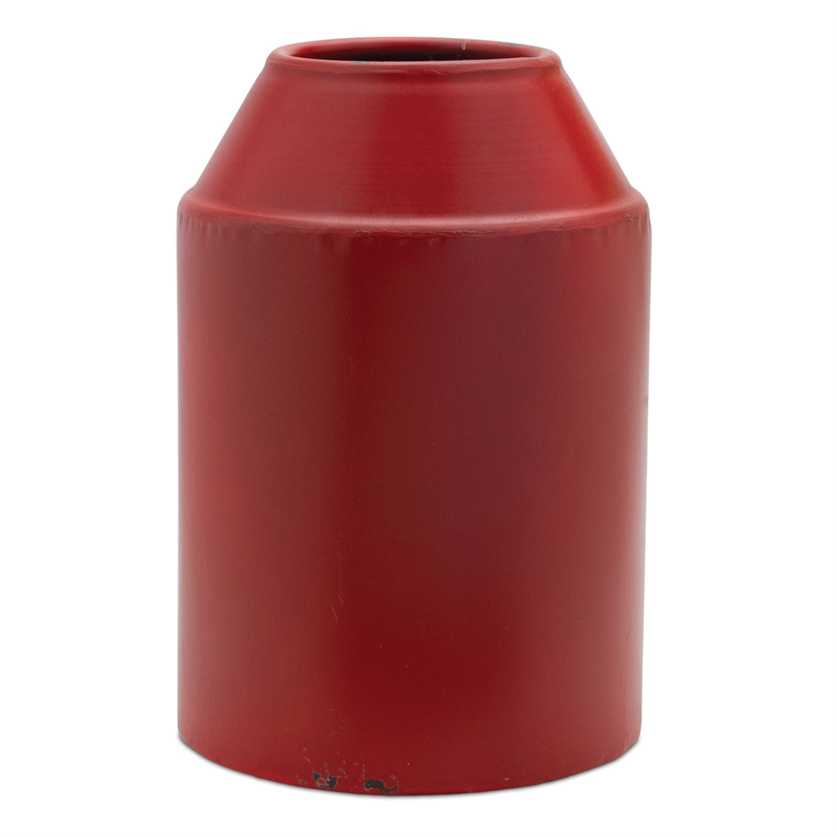 Red metal vase (set of 2)