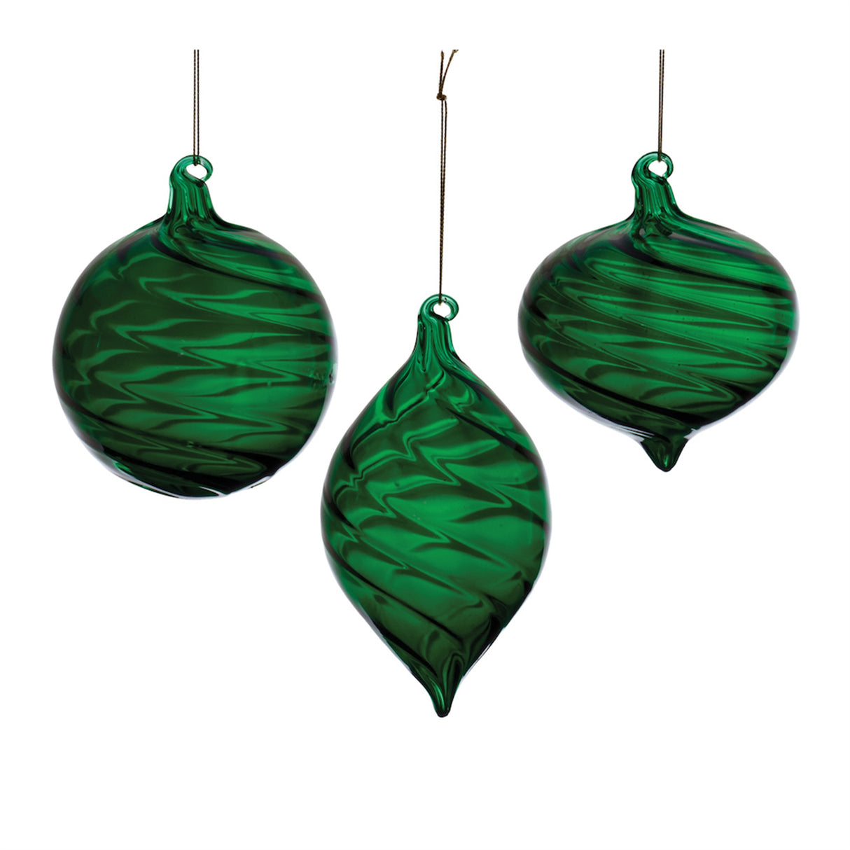 Emerald-Green-Swirl-Glass-Ornament-(Set-of-6)-Christmas-Ornaments