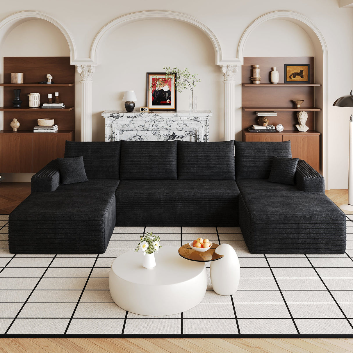 134" Cloud Sectional Sofa