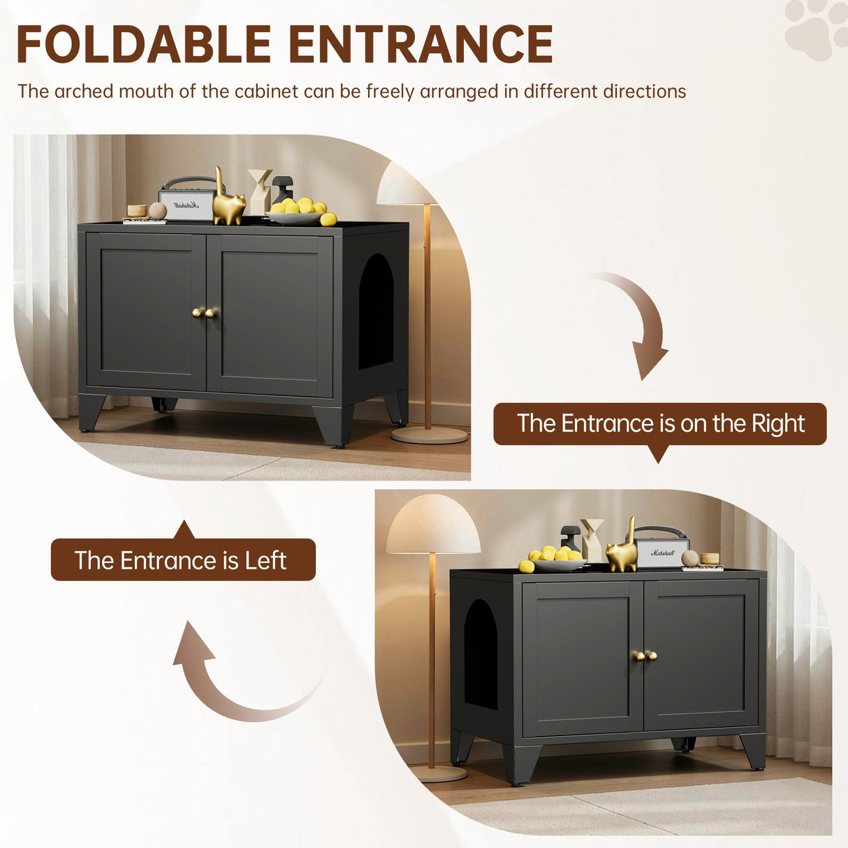 Metal Cat Litter Box Enclosure
