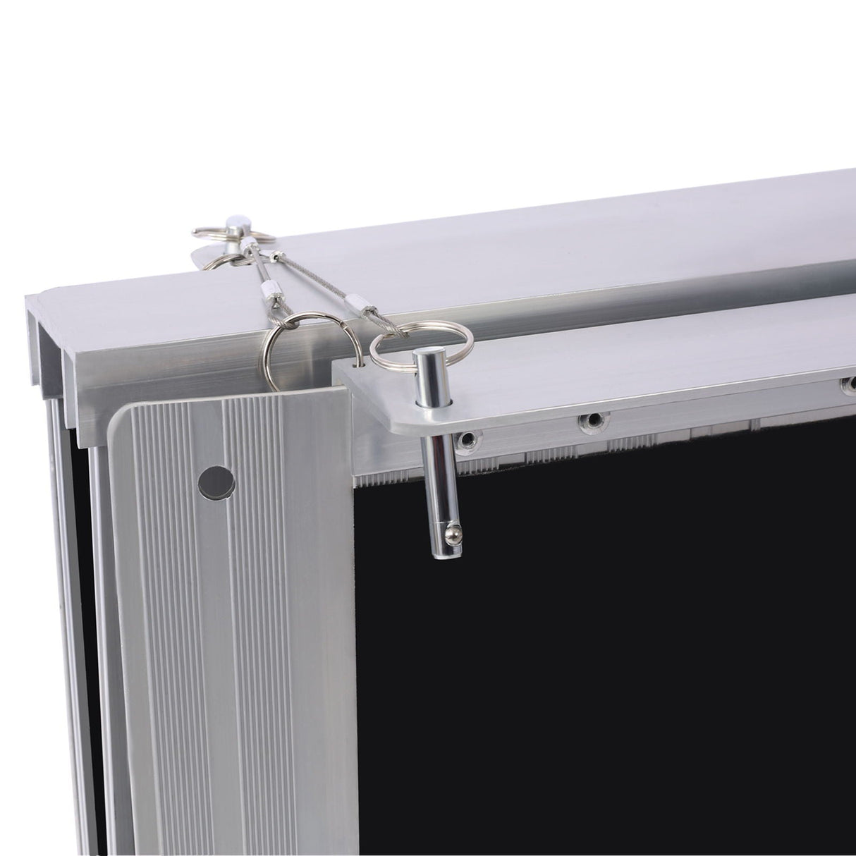 Portable And Foldable Wheelchair Ramp With Non Skid Surface