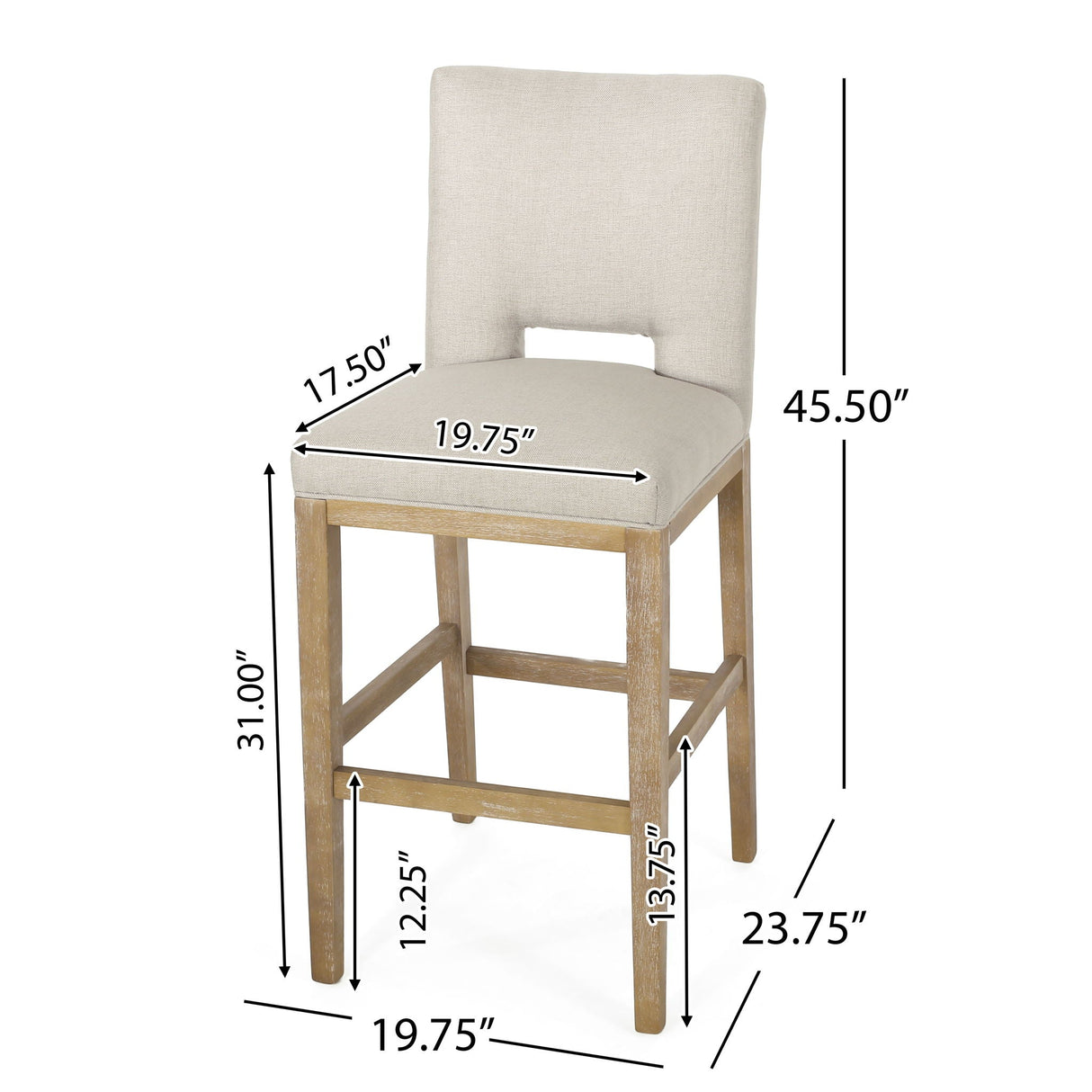 Counter Stools (Set of 2) - Wheat