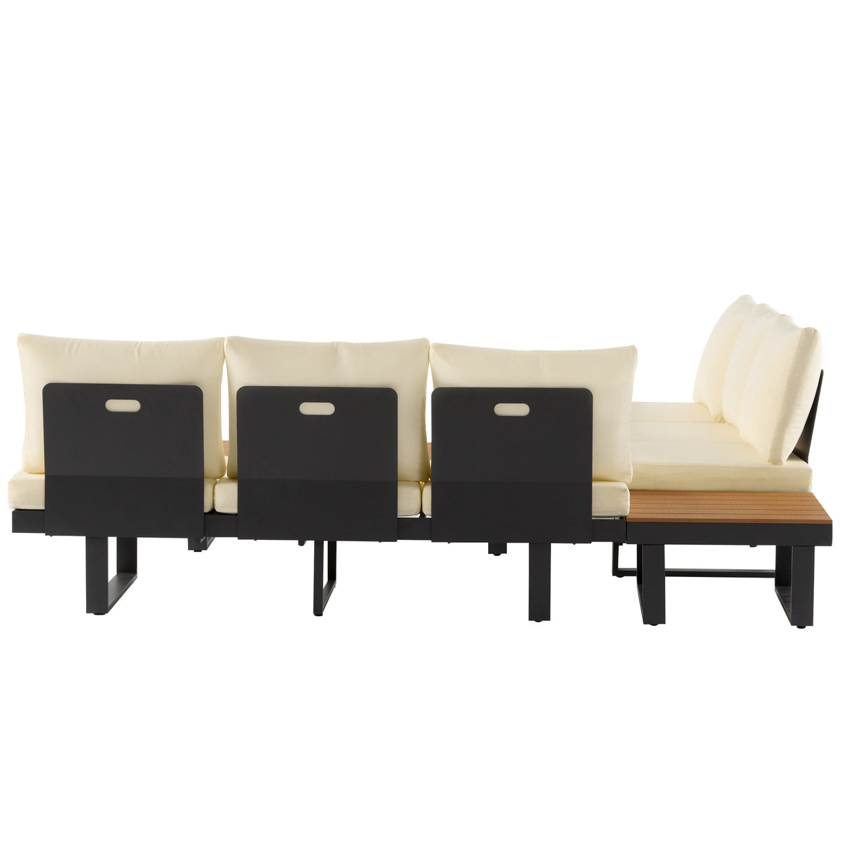Outdoor Sectional Sofa Set with Adjustable Reclining Seats
