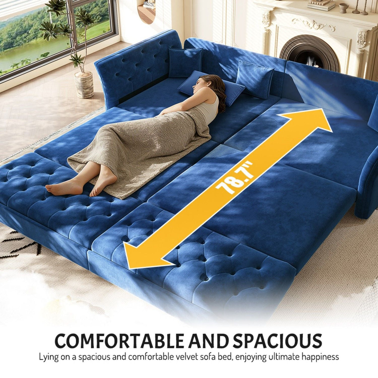Oversize Pull Out Sofa Bed For Living Room