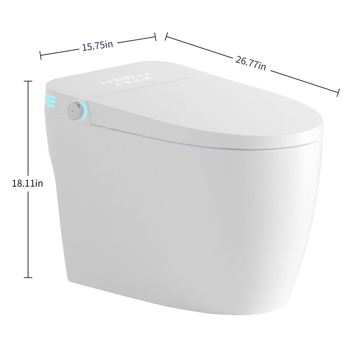 Tankless Smart Toilet With Bidet Built In
