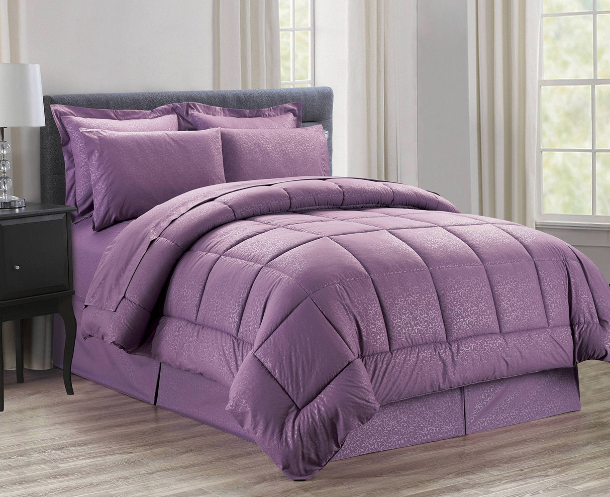 Faith, Hope, Love Home Decor Chateau Collection 8 Piece Bed In A Bag Down Alternative Comforter Set