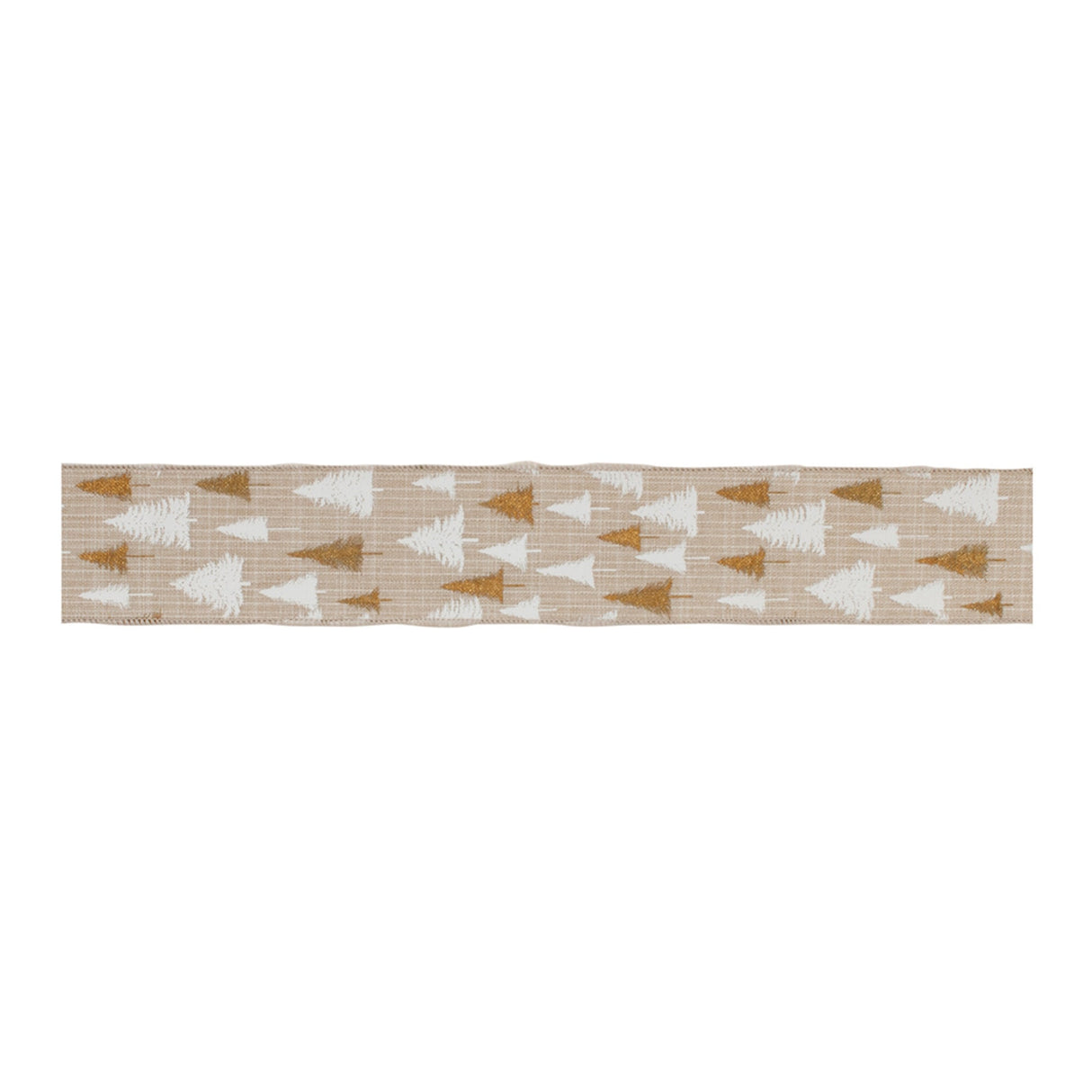 Red and White Pine treet Wired Ribbon (Set of 2)