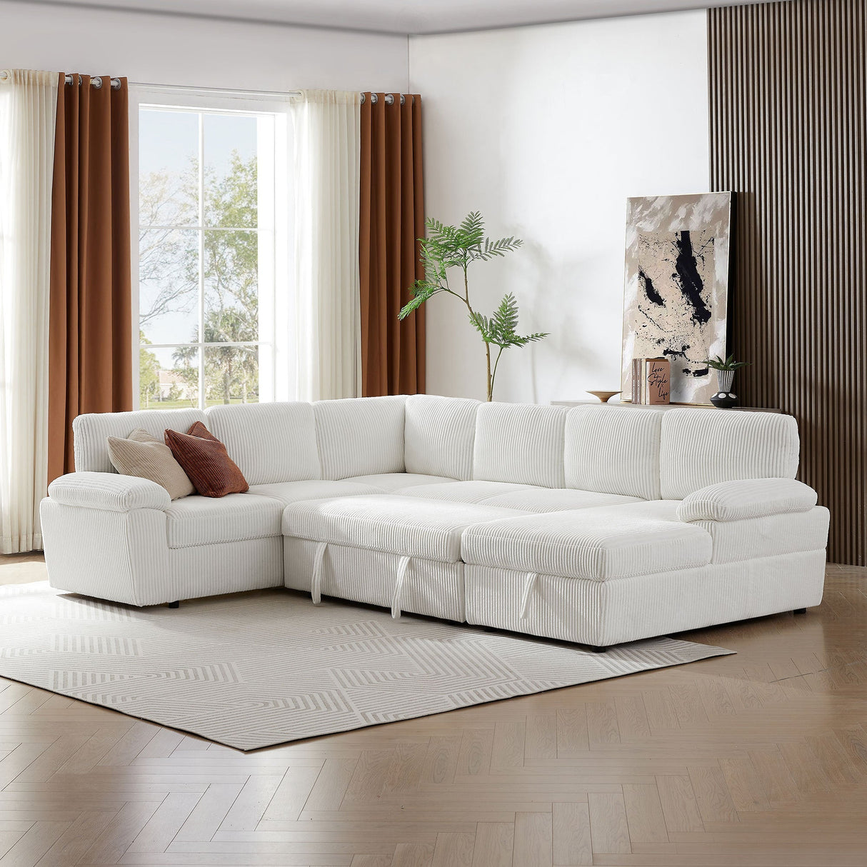Oversized Modular Storage Sectional Sofa Couch