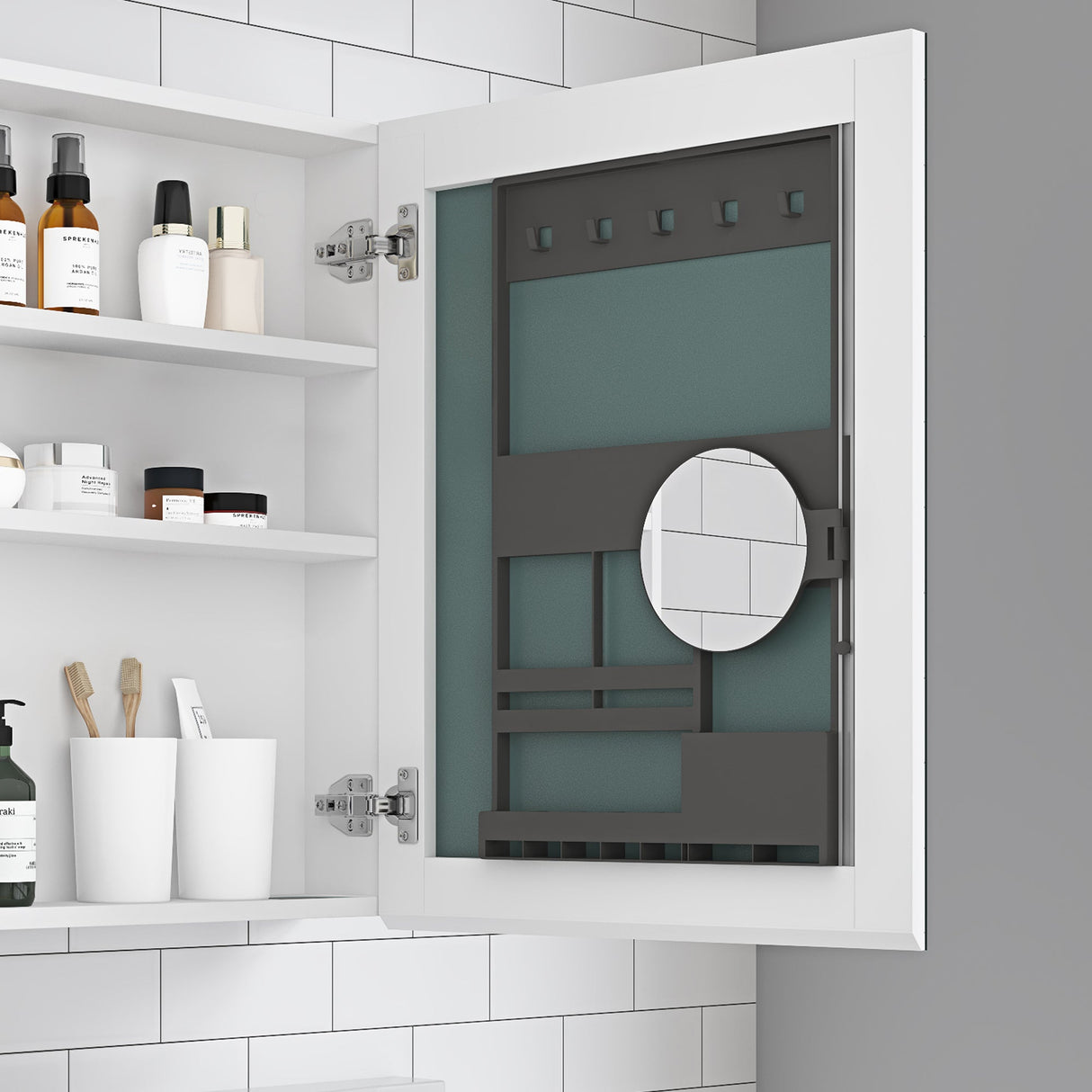 20'' W x 26'' H Frameless Mirror Medicine Cabinet