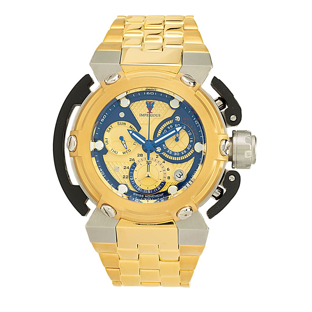 Imperious X-Wing 46mm Swiss Quartz Chronograph Stainless Steel Bracelet Watch