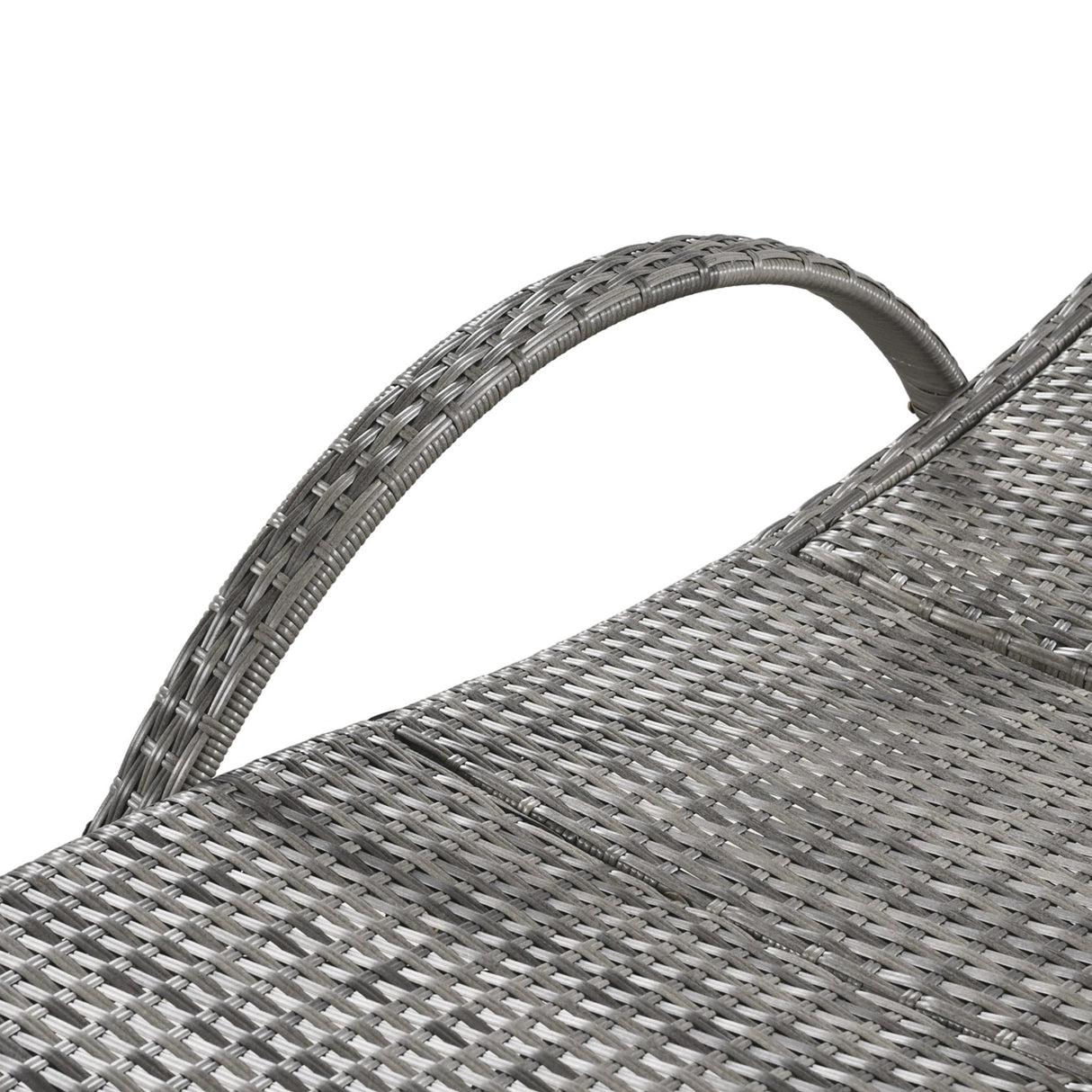 K&K 80'' Outdoor Wicker Chaise Lounge Chairs Set of 2