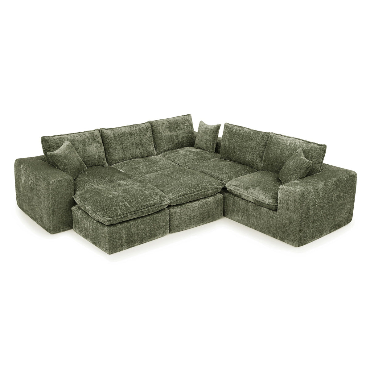 Sectional Sofa With Moveable Ottoman