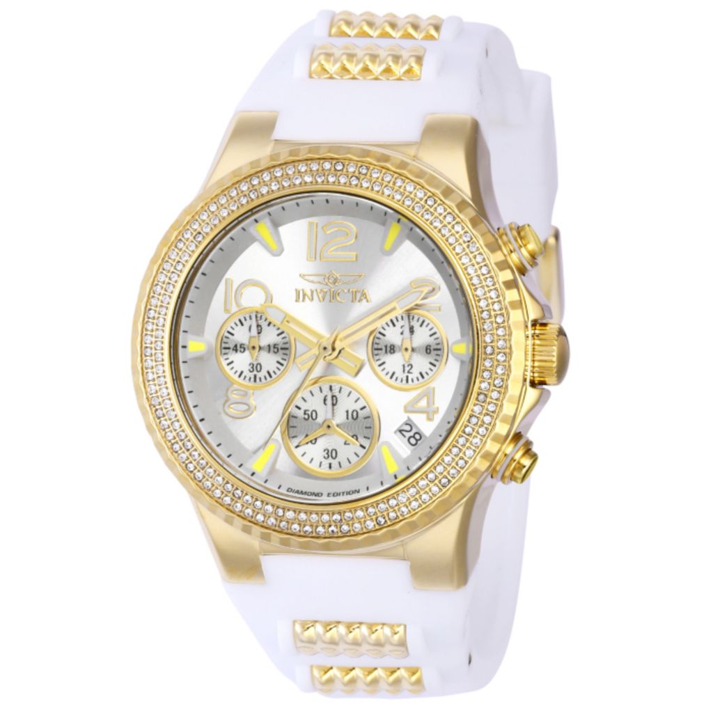 Invicta Pro Diver Women's Quartz Chrono 0.66ctw Diamond Watch