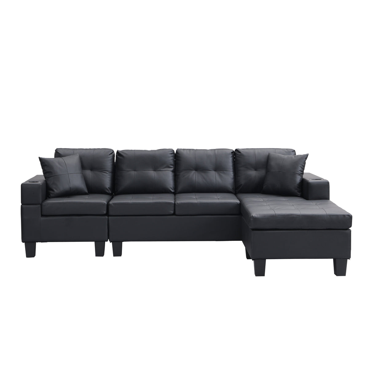 Modern Sectional Sofa Set with L Shape Chaise Lounge