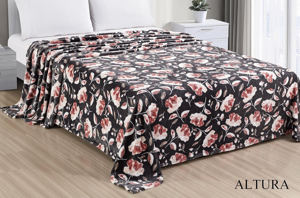 Faith, Hope, Love Home Decor Altura King Size Plush Blanket - Soft And Cozy Brown Blanket