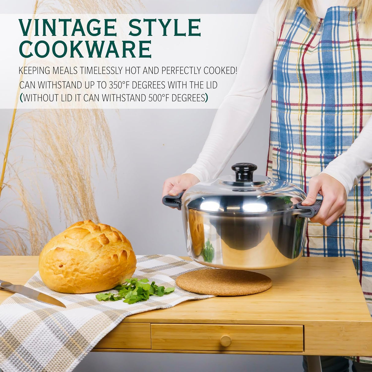 3 Quarts Round Dutch Oven with Lid