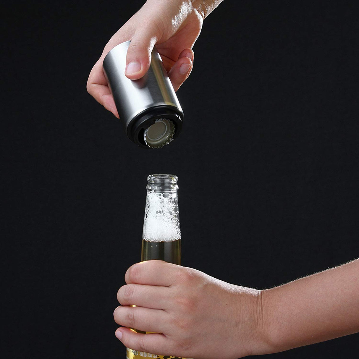 2-Pack Push Down Automatic Magnetic Beer Bottle Opener