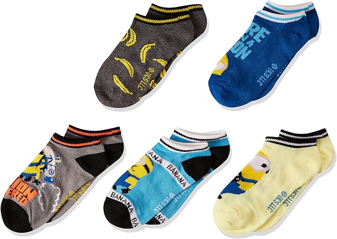 20-Pairs Licensed Assorted Kids' No-Show Socks