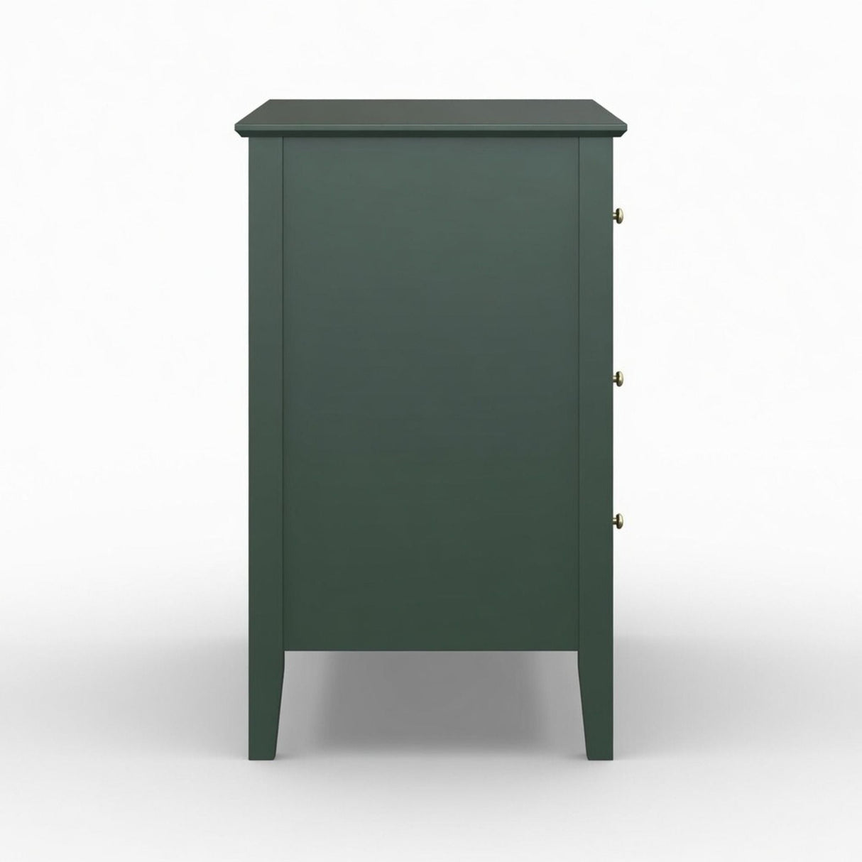 Fluted 3 Drawer Nightstand With Soft Close Slides