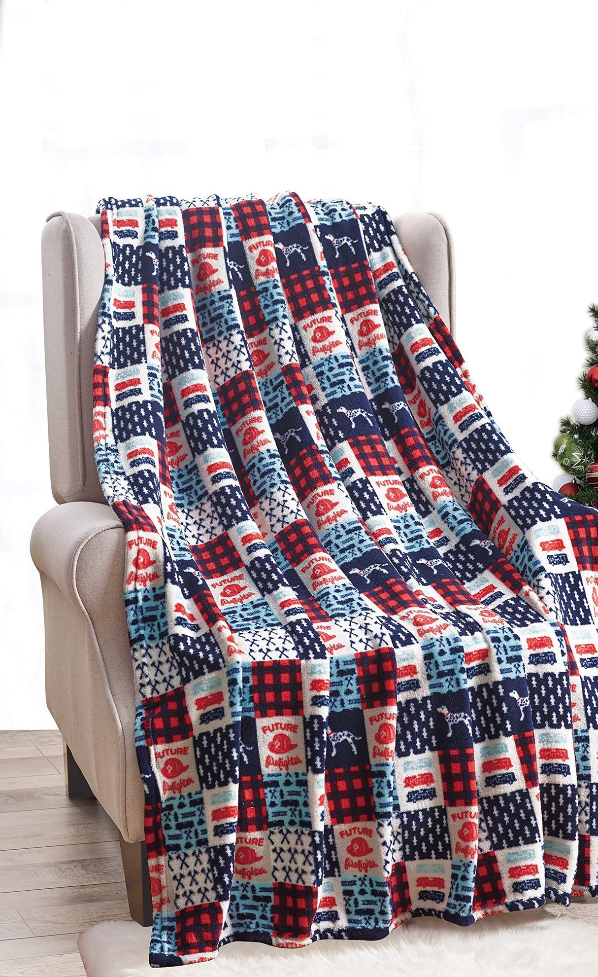 Decor&More American Pride Collection Microplush Throw Blanket (50" x 60")