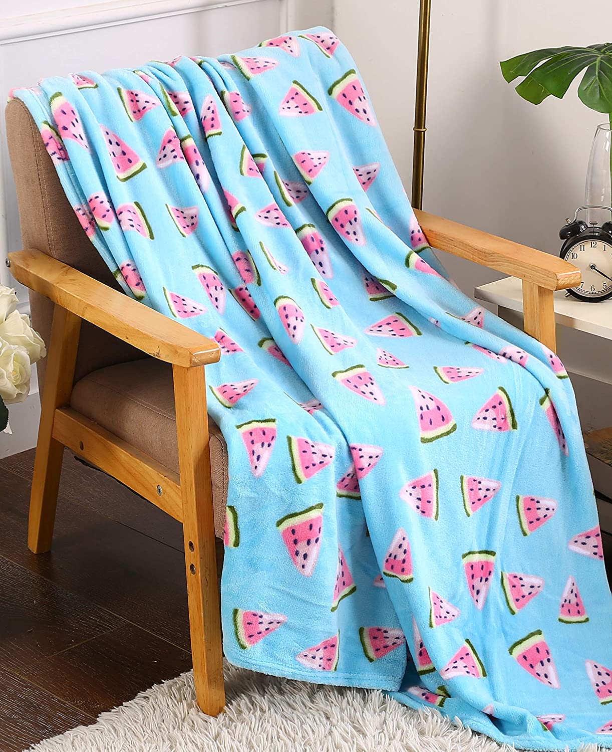 Home essentials tropical plush throw