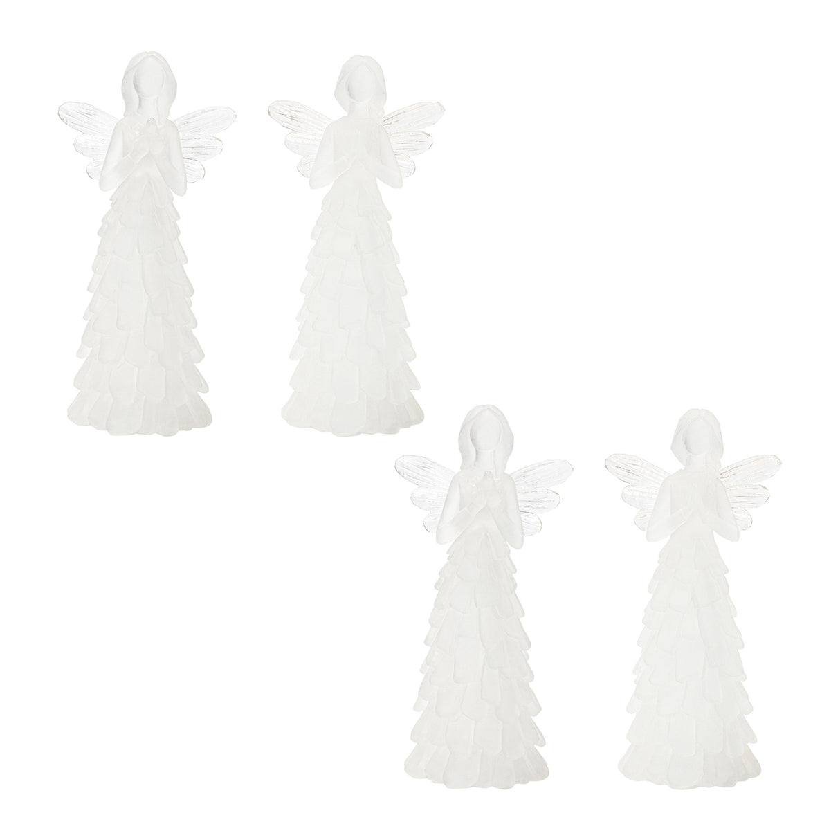 Frosted Angel Figurine (Set of 4)