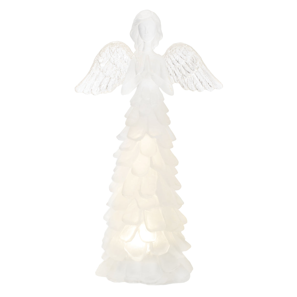 LED Frosted Angel Figurine (Set of 2)