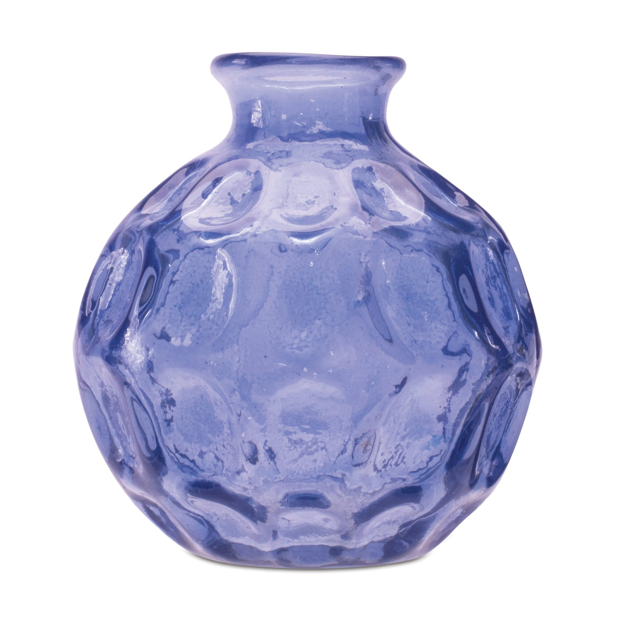Blue Bubble Glass Bud Vase (Set of 2)