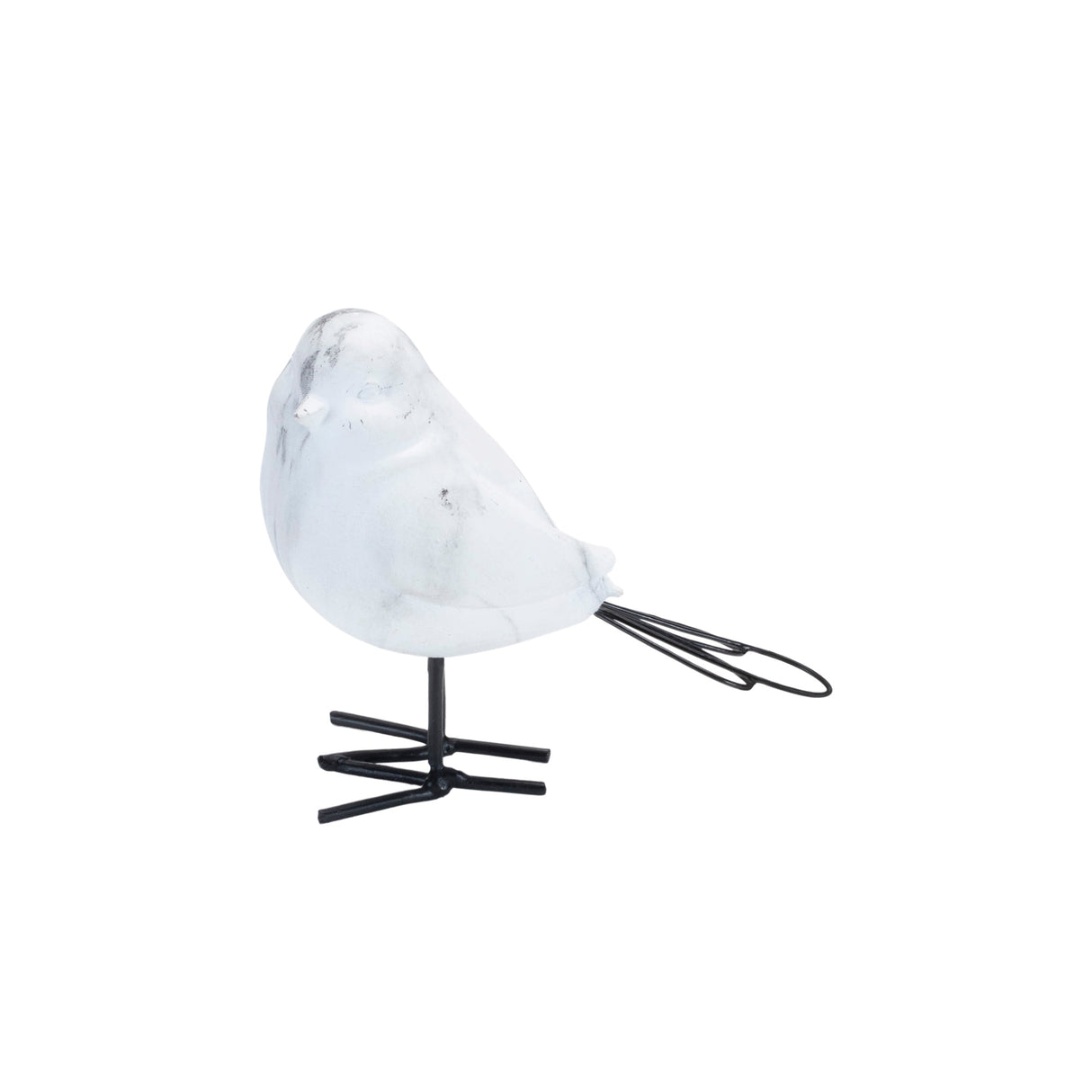 Marble Print Bird Figurine (Set of 2)