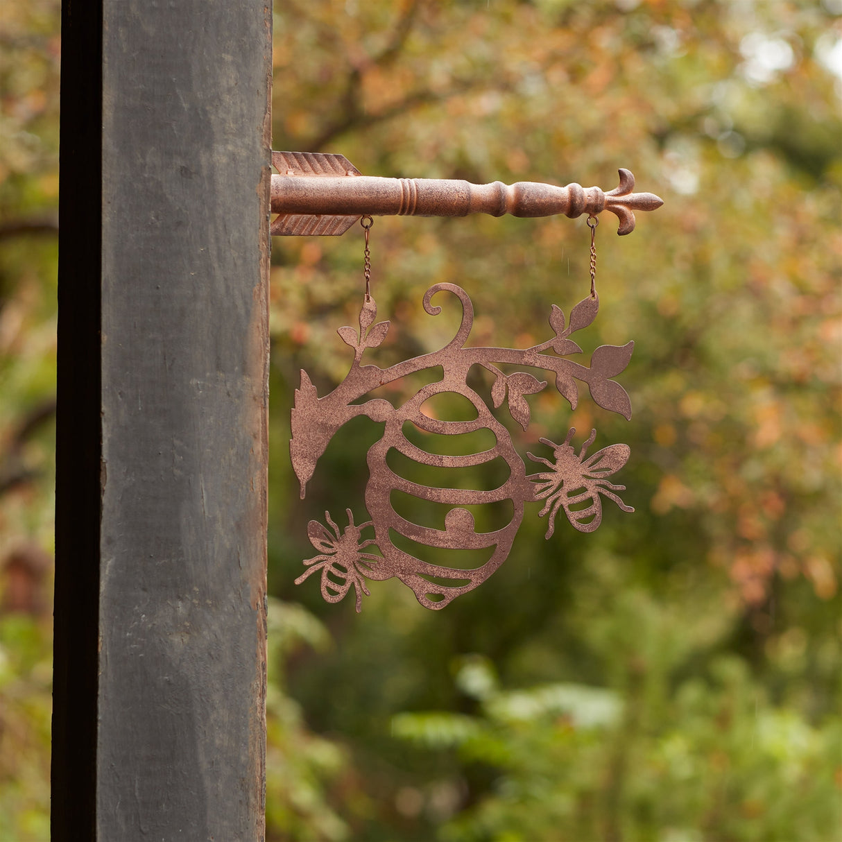 Bumble bee hive garden sign 15.5"h