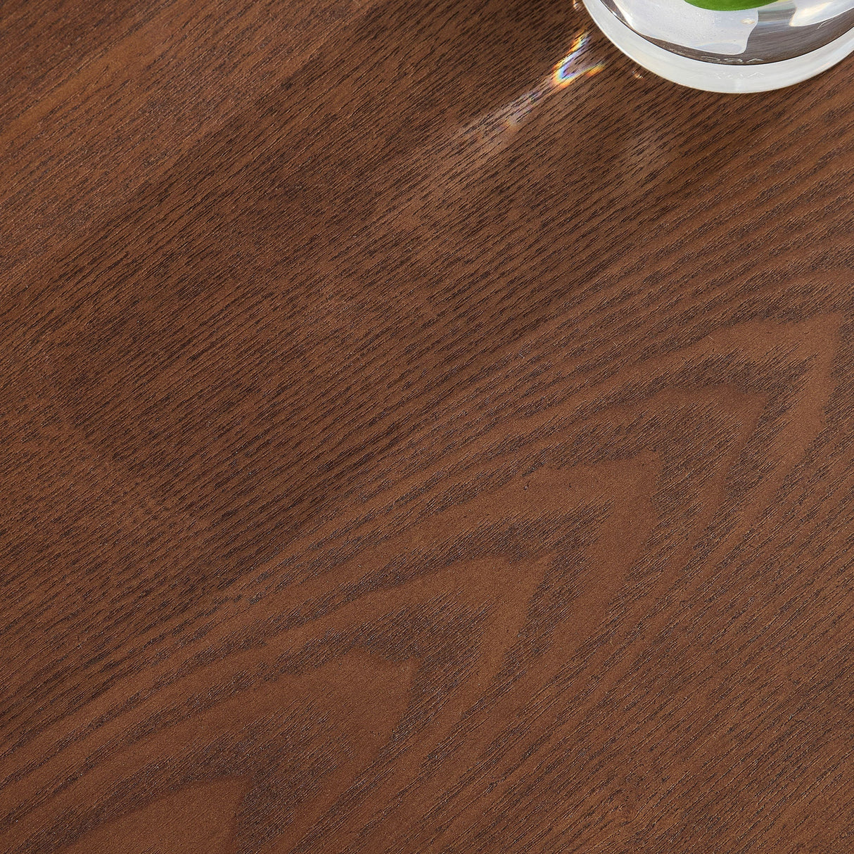 Modern Design Oval Handcraft Drum Coffee Table Length 47.24 inch Walnut Color