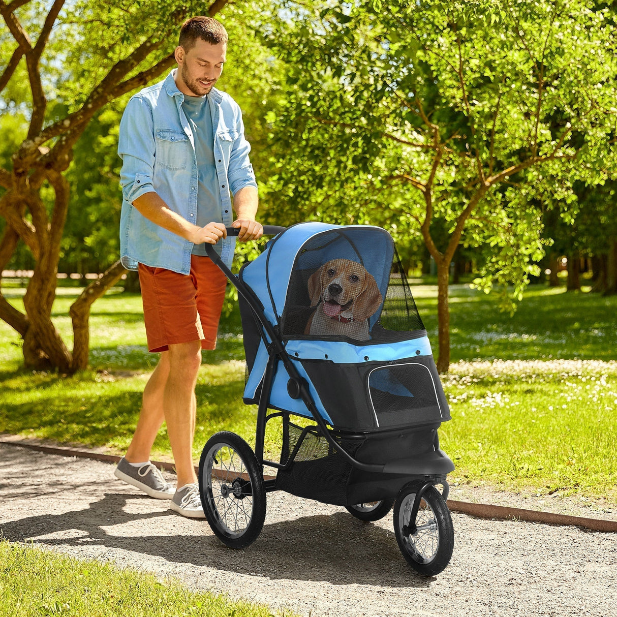 PawHut Pet Stroller for Small and Medium Dogs