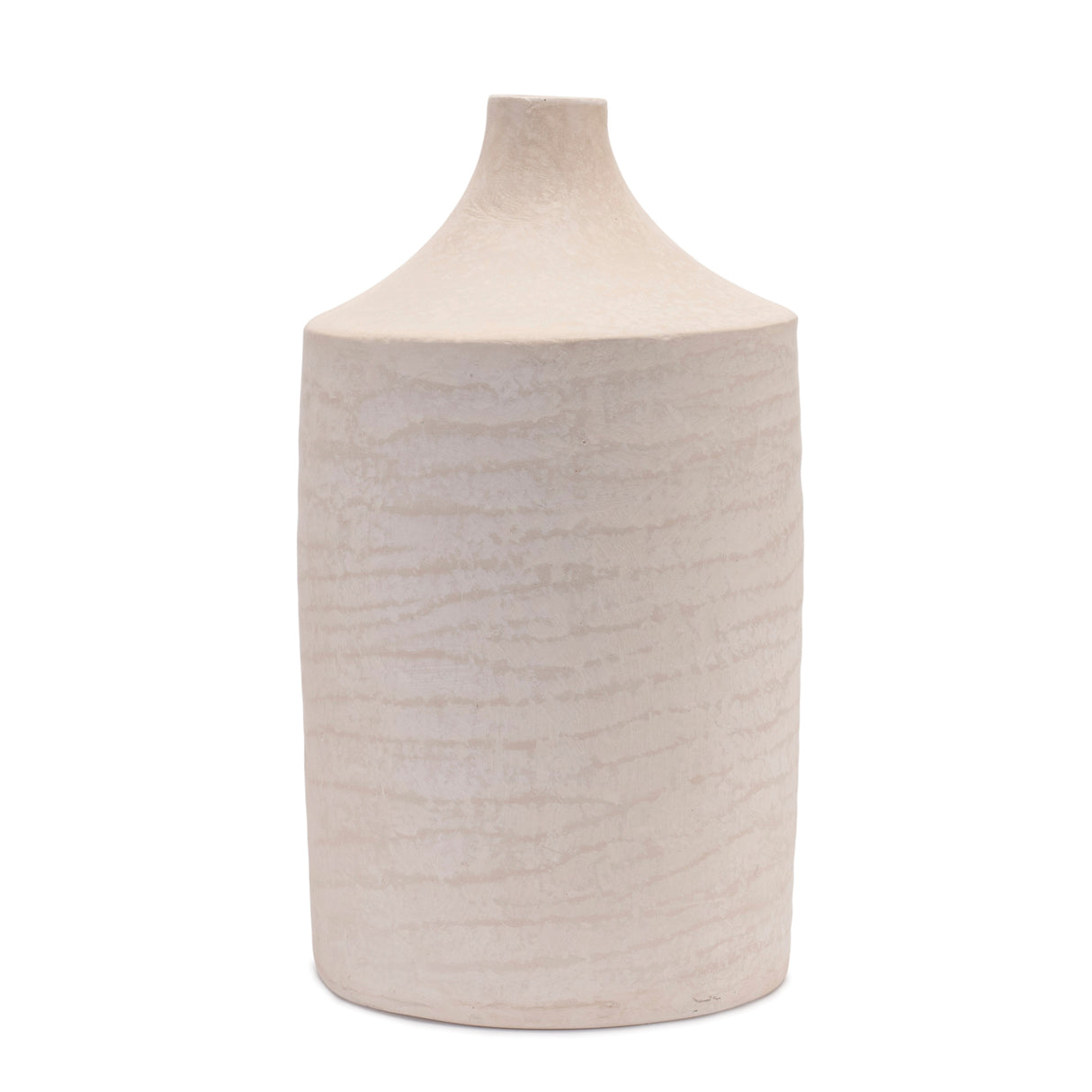 Recycled Paper Chalk Vase 18"h Beige