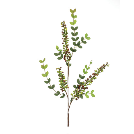 Variegated-red-berry-foliage-spray-(set-of-6)-Artificial-Flowering-Plants