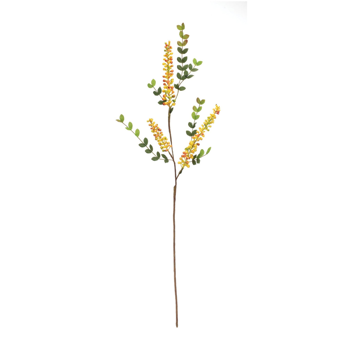 Yellow Berry Foliage Spray (Set of 6)