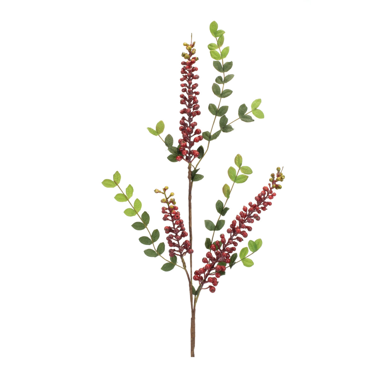 Burgandy-Berry-Foliage-Spray-(Set-of-6)-Artificial-Flowering-Plants