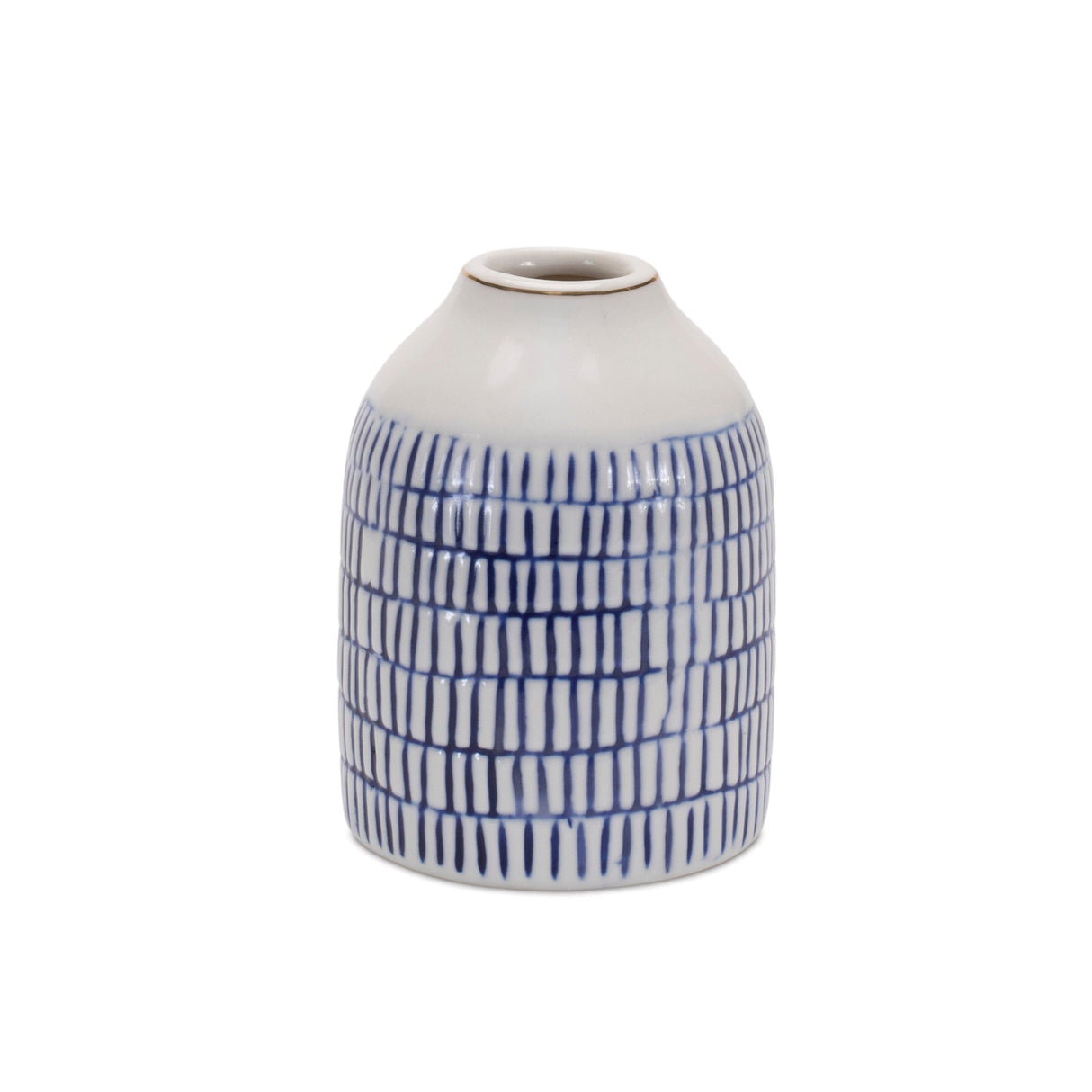 Etched Ceramic Bud Vase (Set of 2)