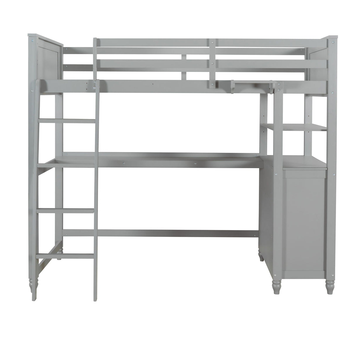 Loft Bed With Drawers With Desk And Shelves