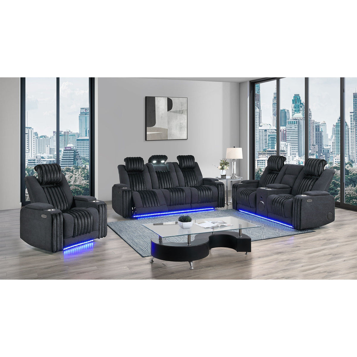 Duran - Power Reclining Sofa With Power Headrest
